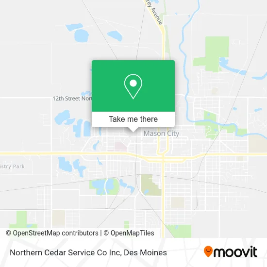 Northern Cedar Service Co Inc map