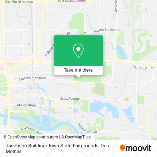 Jacobson Building/ Iowa State Fairgrounds map