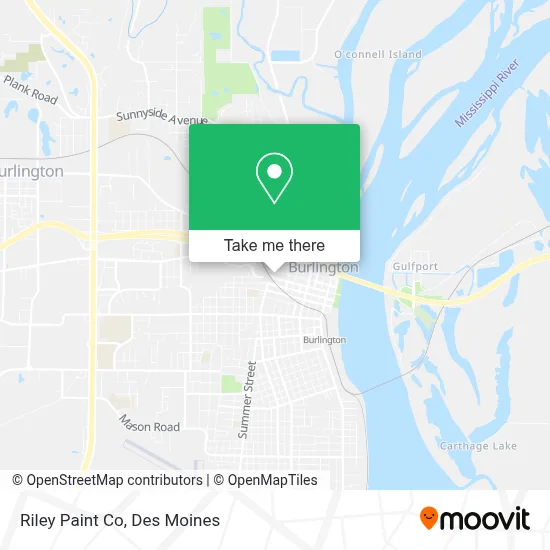Riley Paint Co map