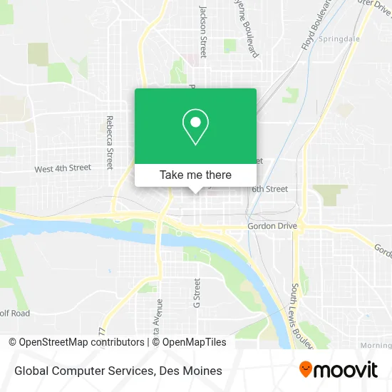 Global Computer Services map