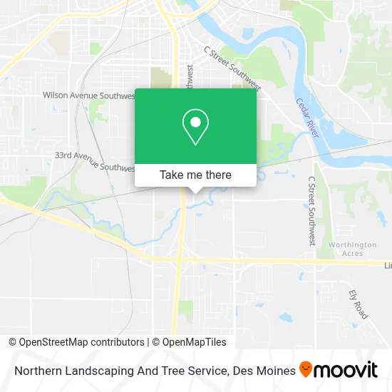 Northern Landscaping And Tree Service map
