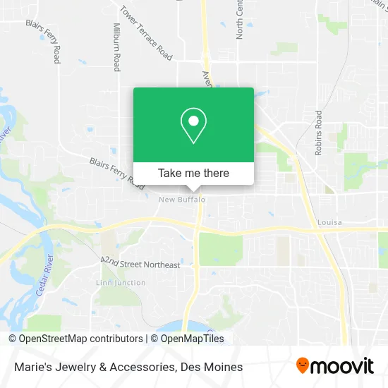 Marie's Jewelry & Accessories map