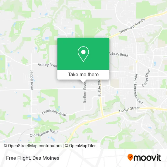 Free Flight map