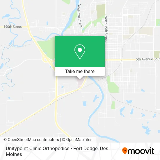 Unitypoint Clinic Orthopedics - Fort Dodge map