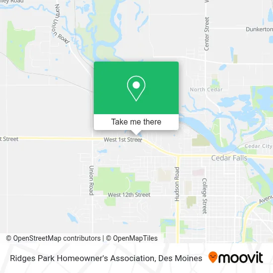 Ridges Park Homeowner's Association map