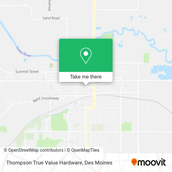 Thompson True Value Hardware map