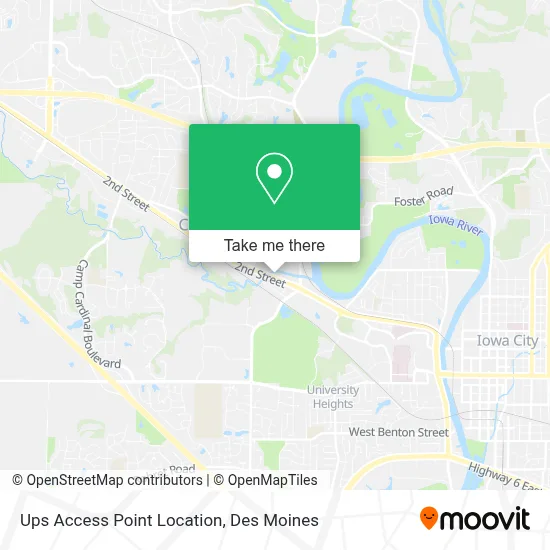 Ups Access Point Location map