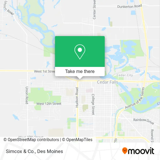 Simcox & Co. map