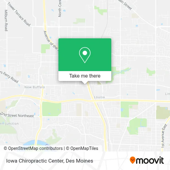 Iowa Chiropractic Center map