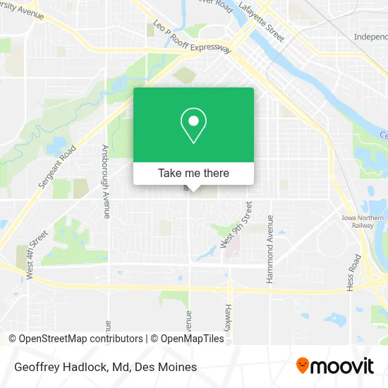 Geoffrey Hadlock, Md map