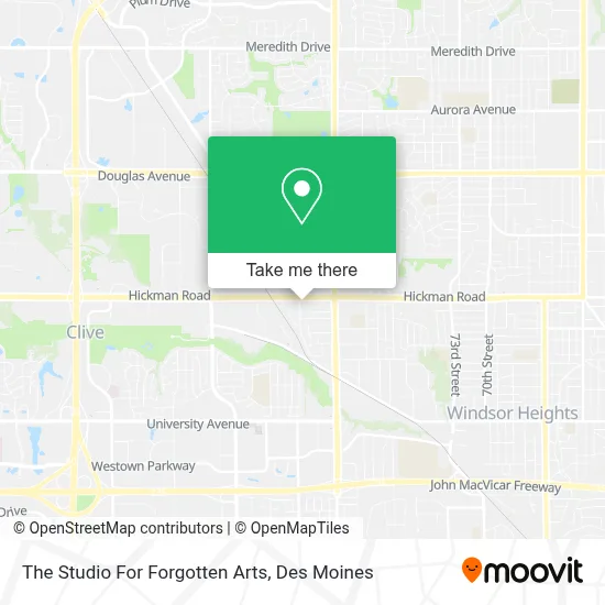 The Studio For Forgotten Arts map