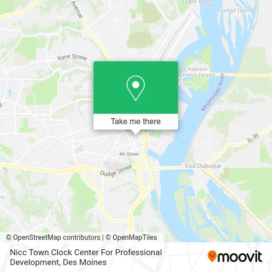 Nicc Town Clock Center For Professional Development map