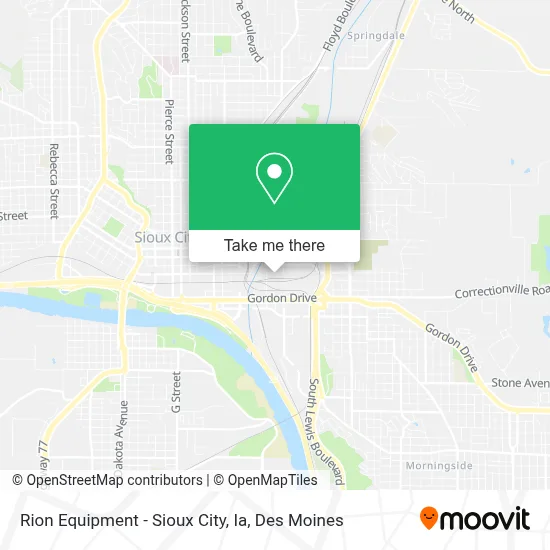 Rion Equipment - Sioux City, Ia map