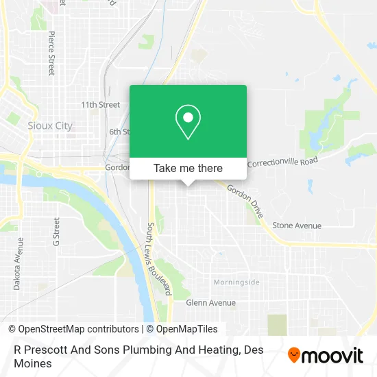 R Prescott And Sons Plumbing And Heating map
