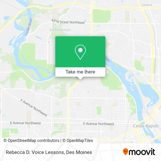 Rebecca D. Voice Lessons map