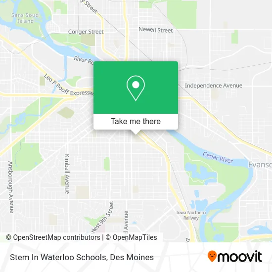 Stem In Waterloo Schools map