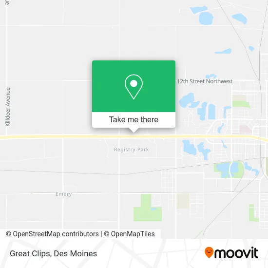 Great Clips map