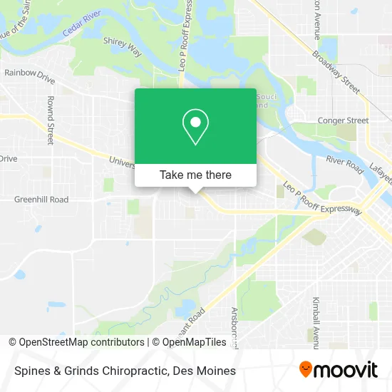 Spines & Grinds Chiropractic map