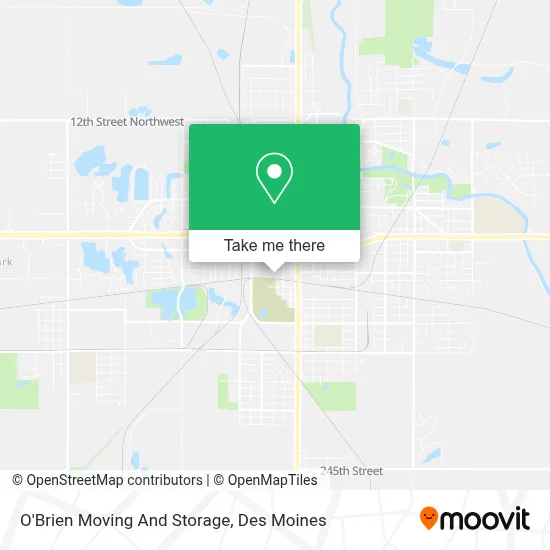 O'Brien Moving And Storage map