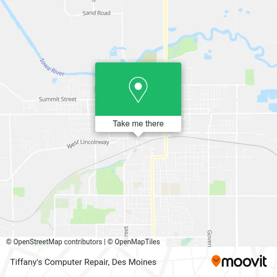 Tiffany's Computer Repair map