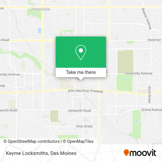 Keyme Locksmiths map