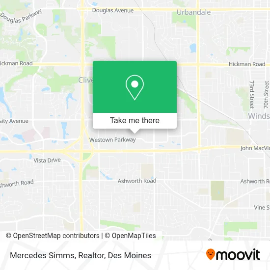 Mercedes Simms, Realtor map