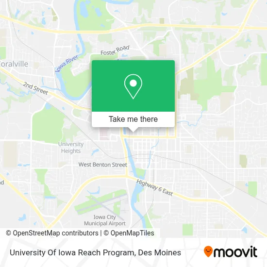 University Of Iowa Reach Program map