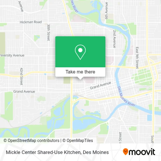 Mickle Center Shared-Use Kitchen map