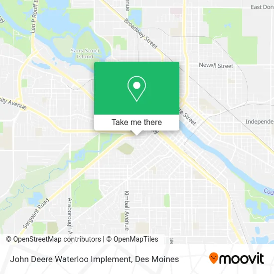 John Deere Waterloo Implement map