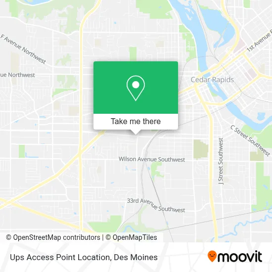 Ups Access Point Location map