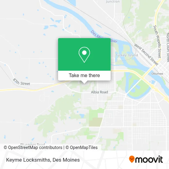 Keyme Locksmiths map