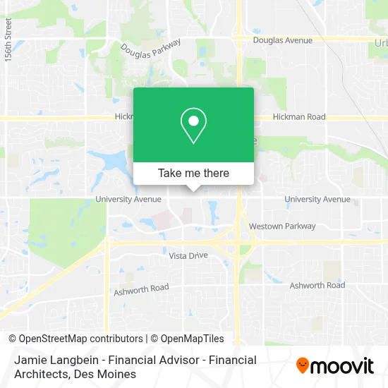 Jamie Langbein - Financial Advisor - Financial Architects map