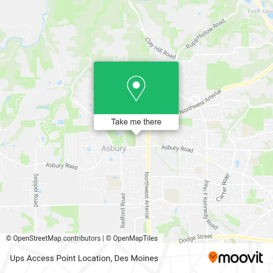 Ups Access Point Location map