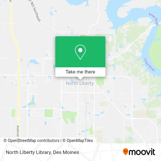 North Liberty Library map