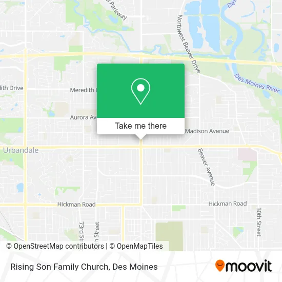 Rising Son Family Church map