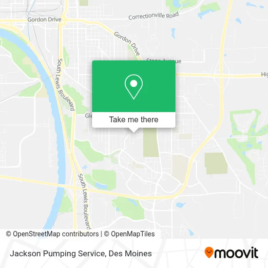 Jackson Pumping Service map