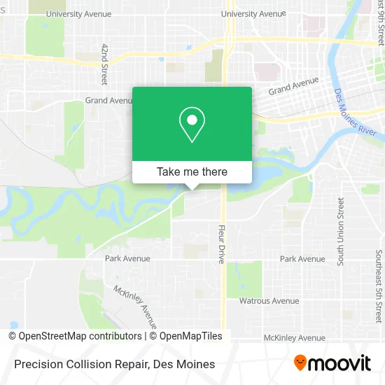 Precision Collision Repair map