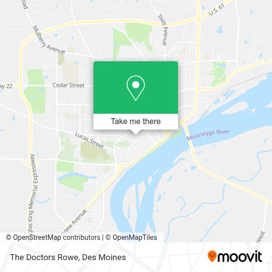 The Doctors Rowe map