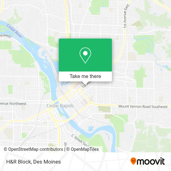 H&R Block map
