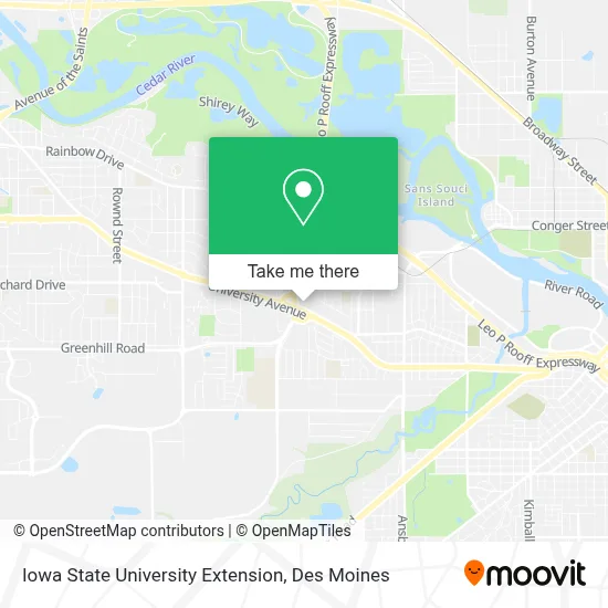 Iowa State University Extension map