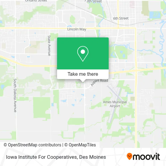 Iowa Institute For Cooperatives map