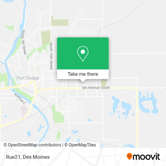 Rue21 map