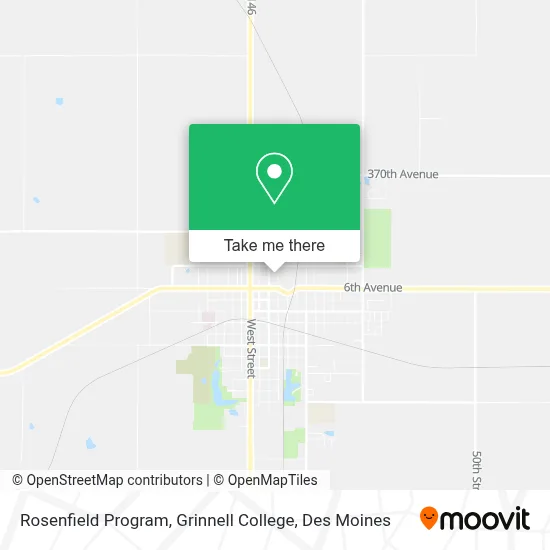 Rosenfield Program, Grinnell College map