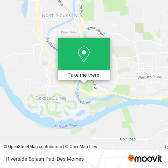 Riverside Splash Pad map
