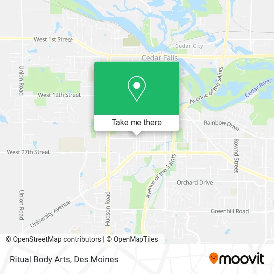 Ritual Body Arts map