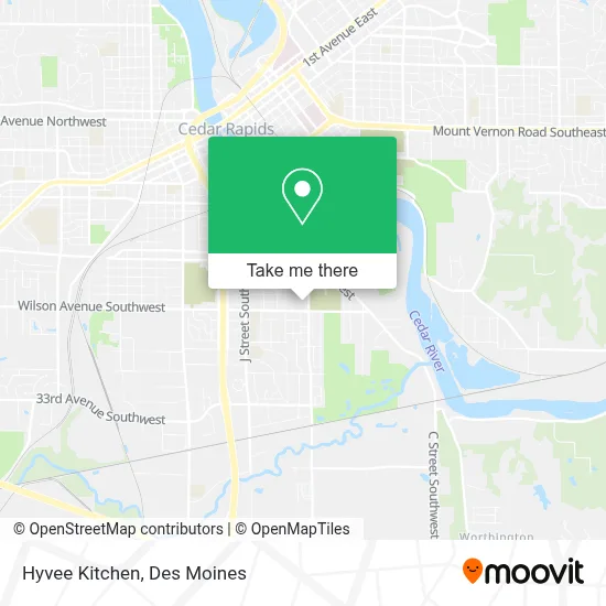 Hyvee Kitchen map