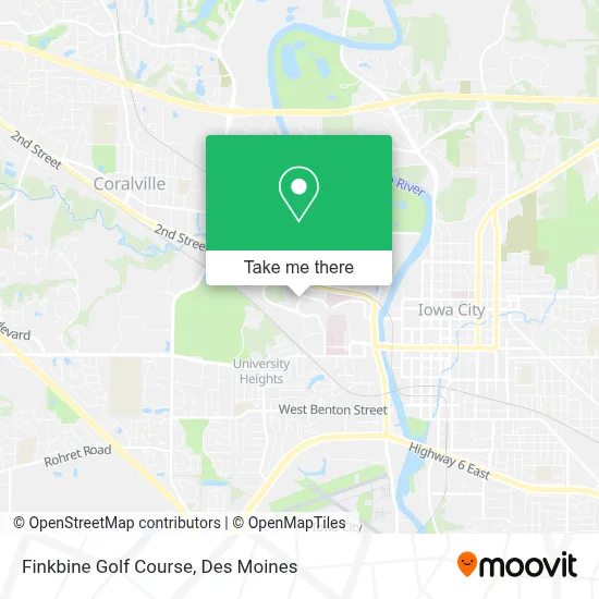 Finkbine Golf Course map
