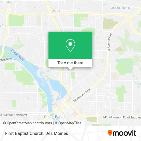 First Baptist Church map