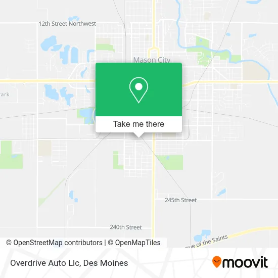 Overdrive Auto Llc map