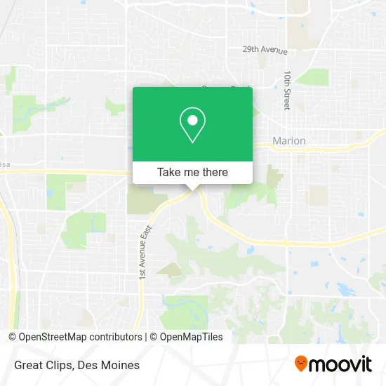 Great Clips map